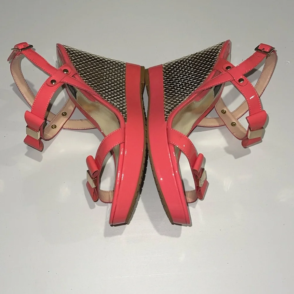 WHBM Strappy Wedge Sandals Size 7.5